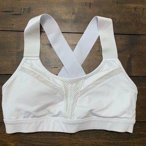 Alo white sports bra